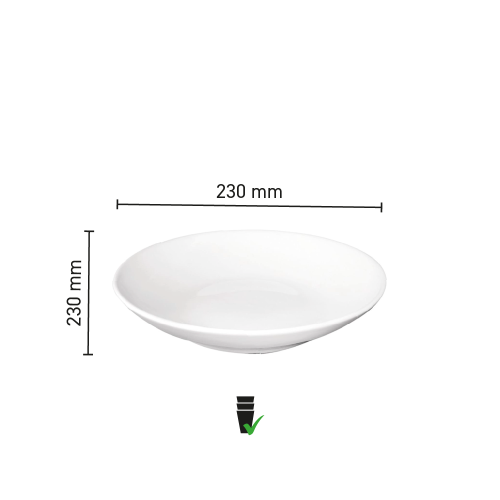 Suppenteller Hotel 23 cm. bedrucken