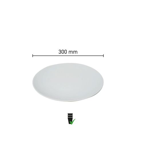 Detaillierte Infografik mit Maßstab und Abmessungen des Steak Teller Palmer White Delight Oval 30 cm. Detaillierte Infografik mit Maßstab und Abmessungen des Steak Teller Palmer White Delight Oval 30 cm.