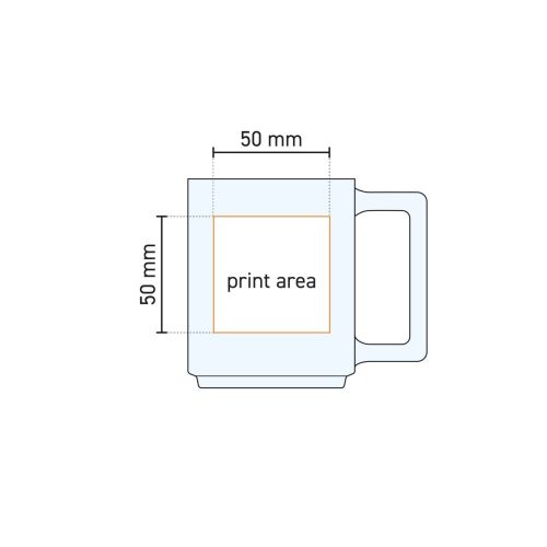 Teeglas Karo 25 cl. mit Druck