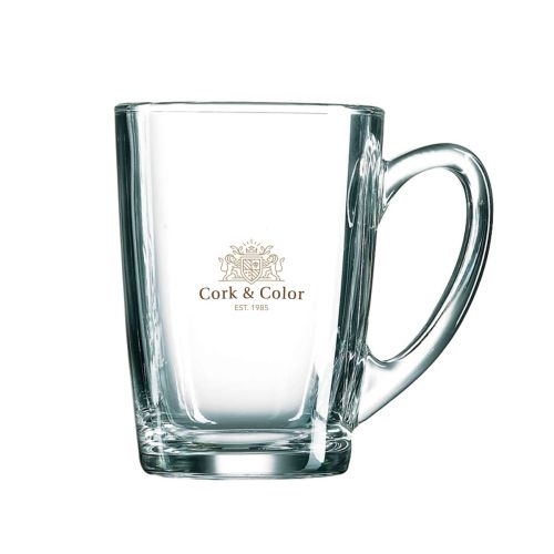 New Morning Teeglas 32 cl. mit mehrfarbigem CorkColor Logo auf der Vorderseite des Glases. New Morning Teeglas 32 cl. mit mehrfarbigem CorkColor Logo auf der Vorderseite des Glases.