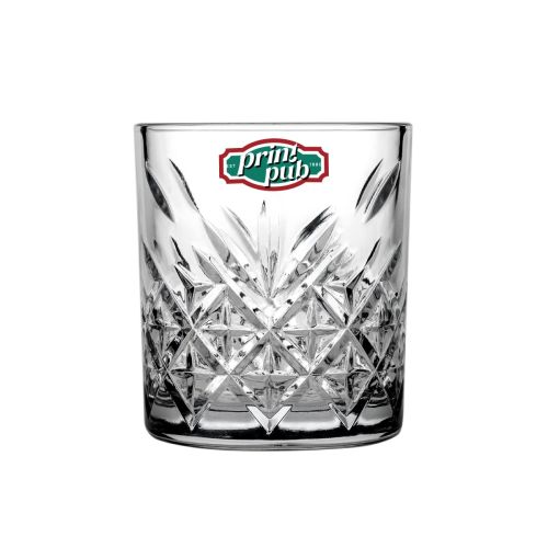Glas mit PrintPub-Logo in mehreren Farben auf der Vorderseite des Timeless Whisky Glas 21 cl. Glas mit PrintPub-Logo in mehreren Farben auf der Vorderseite des Timeless Whisky Glas 21 cl.