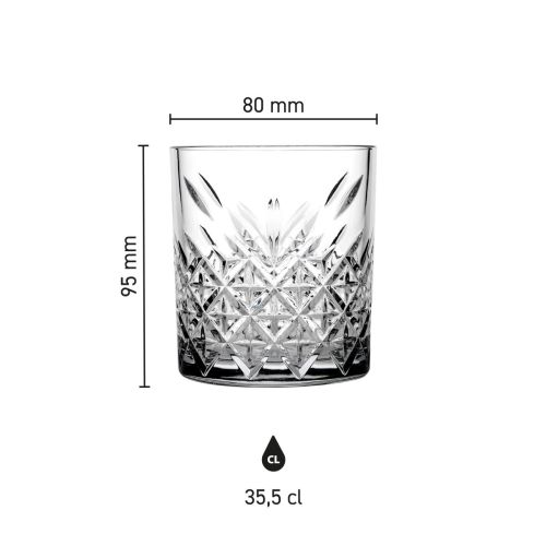 Die detaillierte Infografik zeigt Höhe, Durchmesser und Fassungsvermögen des Timeless Whiskyglas 35,5 cl. Die detaillierte Infografik zeigt Höhe, Durchmesser und Fassungsvermögen des Timeless Whiskyglas 35,5 cl.