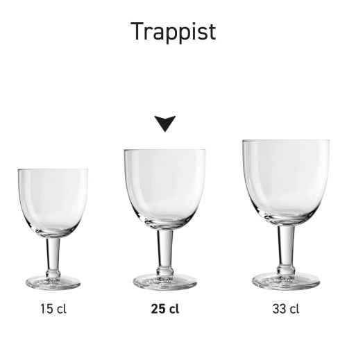 Trappistenglas 25 cl. bedrucken