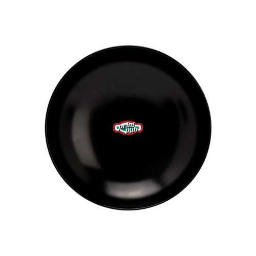 Vorderseite des Steinguttellers Venus 21 cm mit mehrfarbigem PrintPub-Logo auf der Telleroberfläche. Vorderseite des Steinguttellers Venus 21 cm mit mehrfarbigem PrintPub-Logo auf der Telleroberfläche.