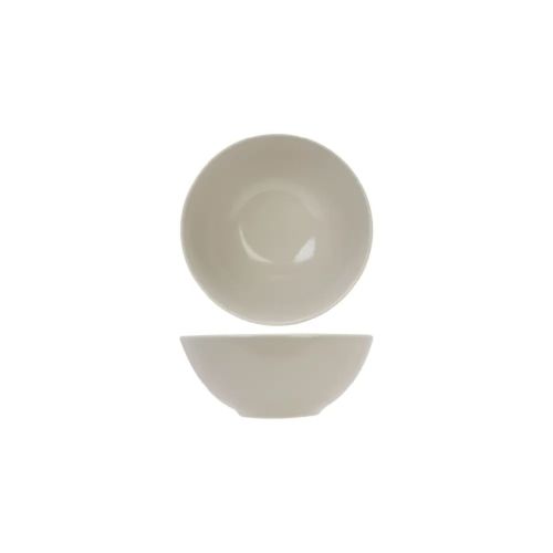 Vorderansicht der Venus Schüssel 16 cm aus Elfenbeinkeramik mit runder Form und glatter Innenseite. Vorderansicht der Venus Schüssel 16 cm aus Elfenbeinkeramik mit runder Form und glatter Innenseite.