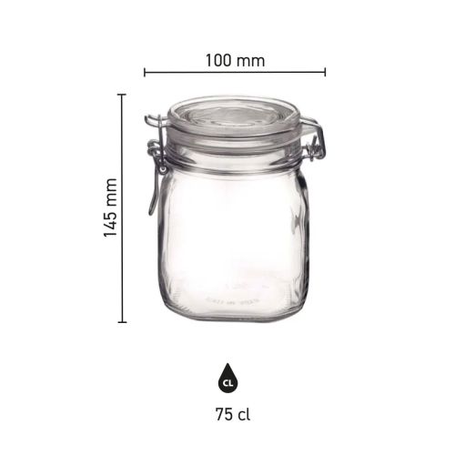 Einweckglas 0,75 Liter Fido bedrucken