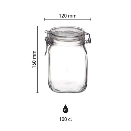 Infografik mit den Abmessungen des quadratischen Fido Weckglases 1 Liter, einschließlich Höhe und Breite. Infografik mit den Abmessungen des quadratischen Fido Weckglases 1 Liter, einschließlich Höhe und Breite.