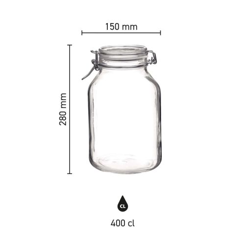 Infografik zu Höhe, Durchmesser und Fassungsvermögen des Weckpot Fido 4 Liter in runder Ausführung. Infografik zu Höhe, Durchmesser und Fassungsvermögen des Weckpot Fido 4 Liter in runder Ausführung.