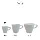Delta Espresso Tasse 8 cl. mit Druck