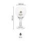Leffe Bierglas 33 cl. mit Druck
