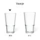 Bierglas Stapelbar 25 cl. mit Druck