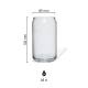 Dose glas 48 cl. mit Druck