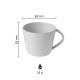 Eva Espresso Weiß 10 cl. SET bedrucken