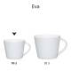 Eva Espressotasse weiß 10 cl. bedrucken