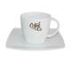 Kirsten Kaffee weiß 20 cl Set bedrucken