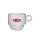 Legio Kaffeetasse weiß 16 cl. bedrucken