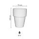 Milchbecher weiß 20 cl. bedrucken