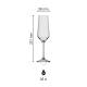 Melody Champagnerglas 20 cl. mit Druck