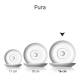 Pura Cappuccino Untertasse 16 cm mit Druck