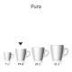 Pura Kaffeetasse 19 cl. mit Druck