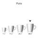 Pura Kaffeetasse 32 cl. mit Druck