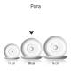 Pura Kaffee Untertasse 15 cm mit Druck