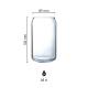 Tumbler glas 48 cl. mit Druck
