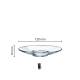 Aroma Untertasse glas 14 cm. bedrucken