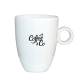 Bola Cappuccino Tasse Hoch weiß 25 cl. bedrucken