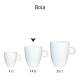Bola Kaffeetasse hoch weiß 19 cl. bedrucken