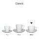 Classic Cappuccino weiß 20 cl. Set bedrucken