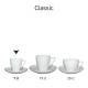 Classic Espresso weiß 7 cl Set bedrucken