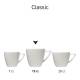Classic Kaffeetasse weiß 15 cl. bedrucken