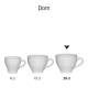 Dom Cappuccino Tasse weiß 20 cl. bedrucken