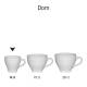 Dom Espressotasse weiß 8 cl. bedrucken
