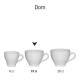 Dom Kaffeetasse weiß 15 cl. bedrucken