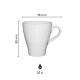 Dom Tasse weiß 25 cl. bedrucken