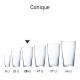 Glas Conique 28 cl. bedrucken