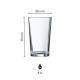 Glas Conique 8 cl. mit Druck