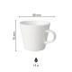 Kaffee Tasse und Untertasse Neo Budgetline weiß 19 cl. SET bedrucken