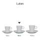 Lukas Kaffee weiß 16 cl. SET bedrucken