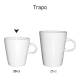 Trapo Becher weiß 20 cl. bedrucken