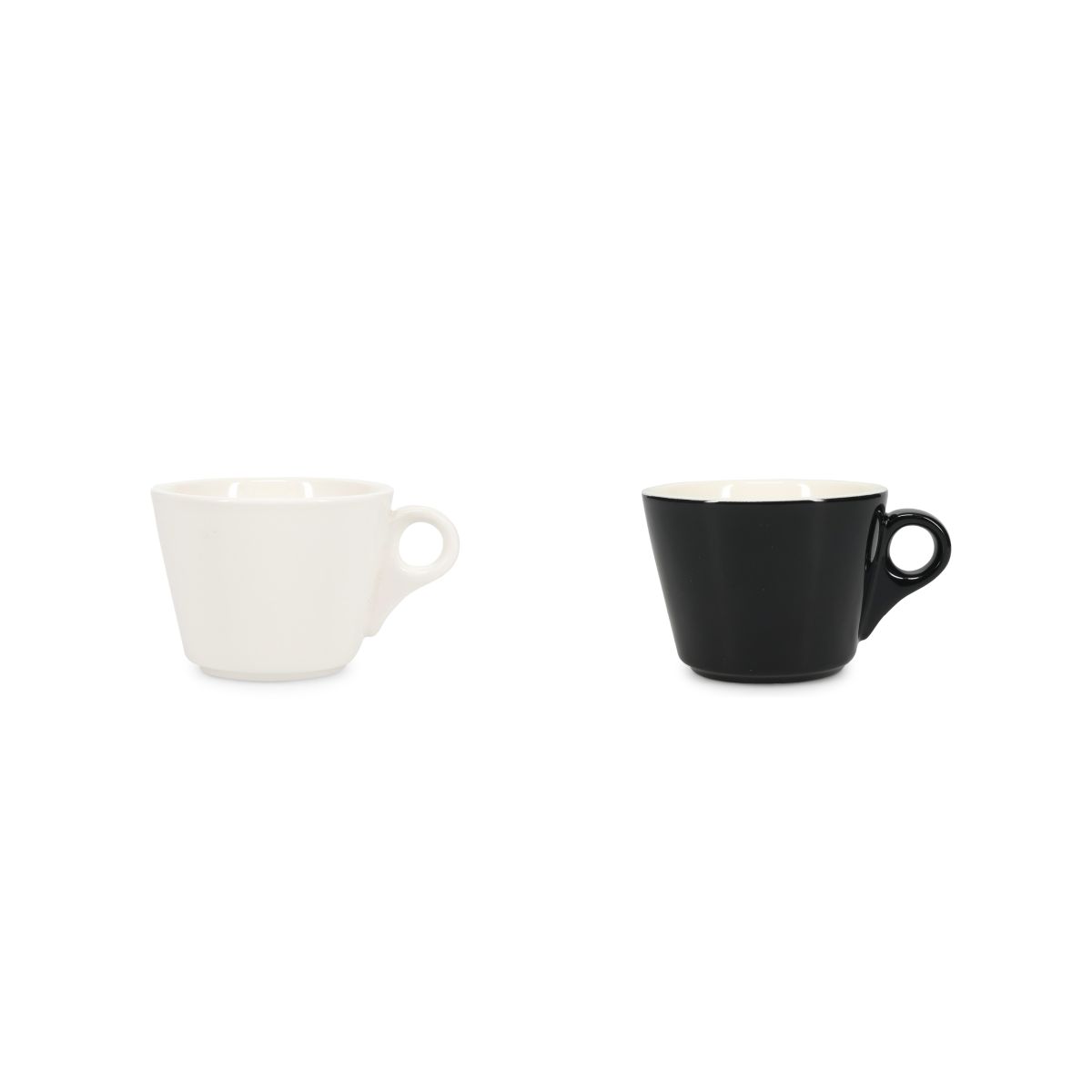 Farbvarianten der Baristo Kaffeetasse 16 cl. Porzellan bequem in einem Bild präsentiert.