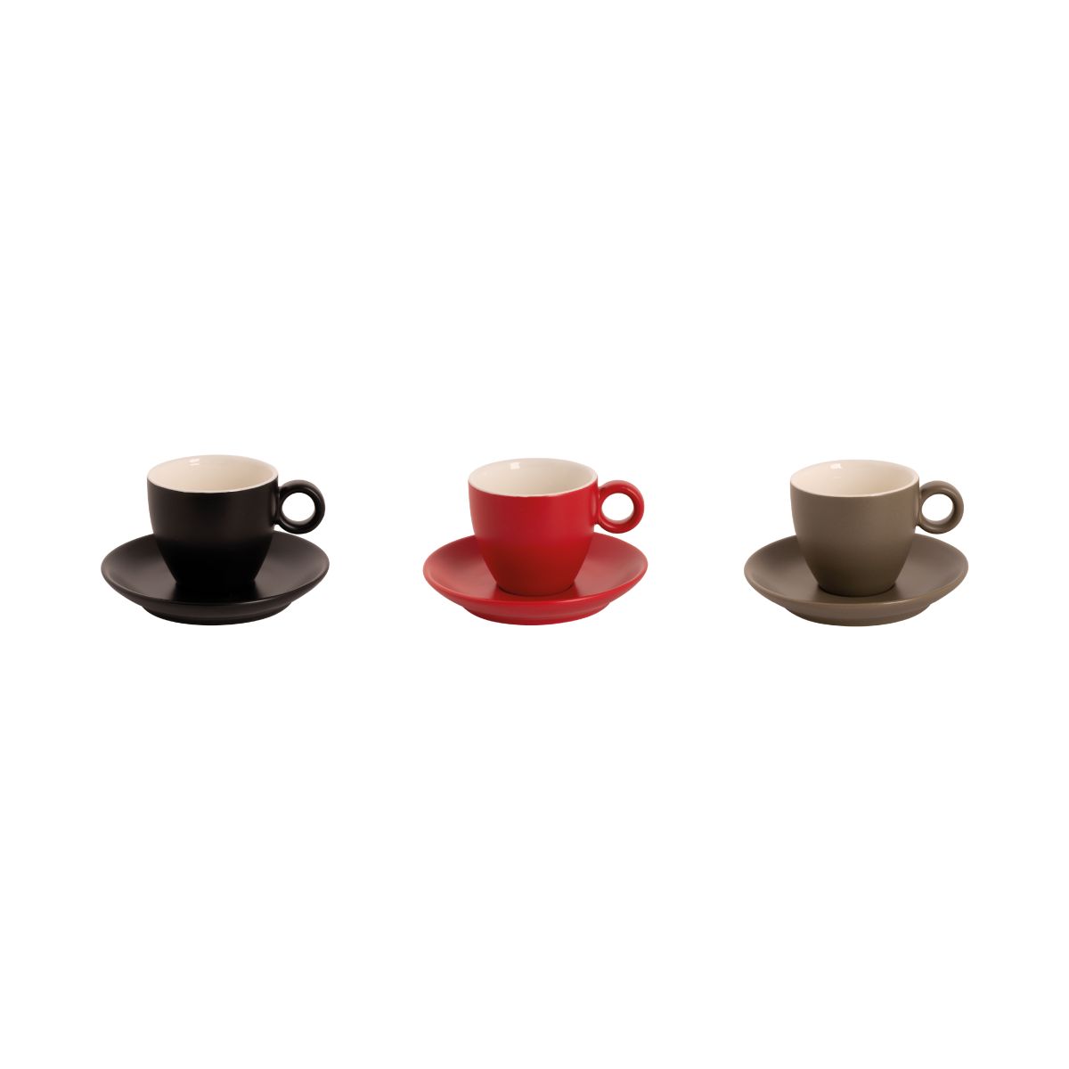 Farbübersicht der Bart Coffee 17 cl Mattensets in mehreren Varianten.