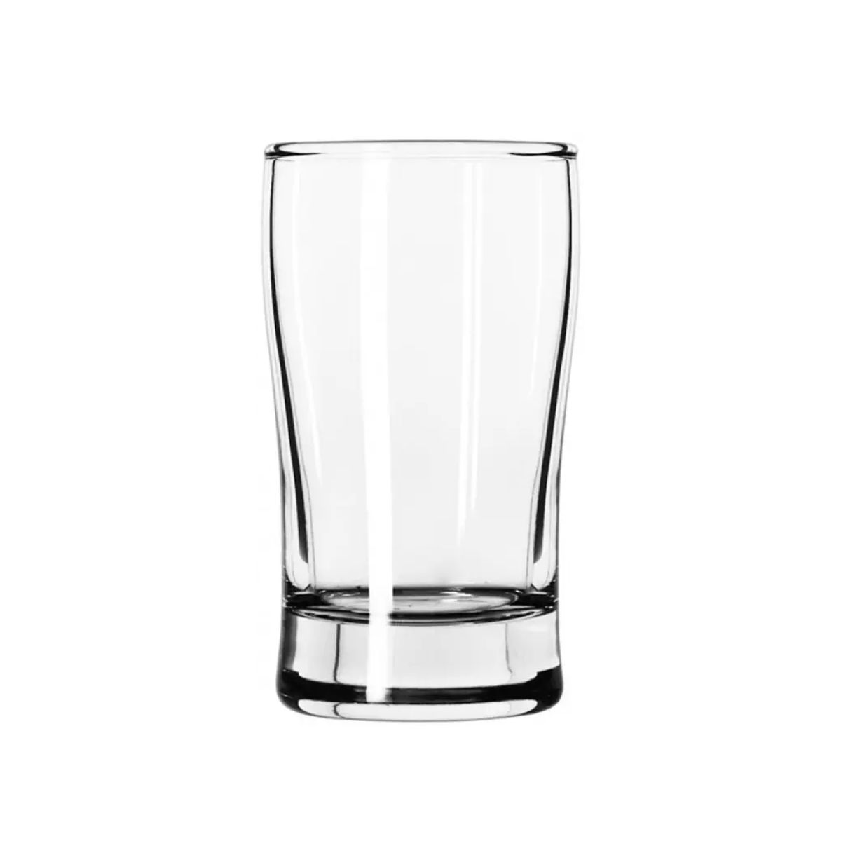 Vorderansicht des Bier Esquire 15 cl. transparentes Glas mit schmalem Boden. Vorderansicht des Bier Esquire 15 cl. transparentes Glas mit schmalem Boden.
