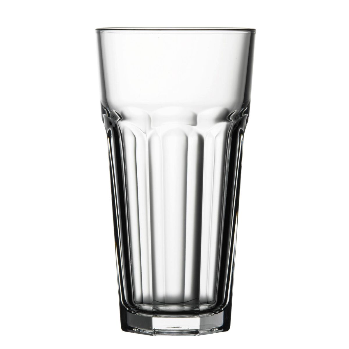Gerade Vorderansicht des Casablanca Bierglases 47,5 cl, klares Glas mit eleganter Rundung und schmalem Boden. Gerade Vorderansicht des Casablanca Bierglases 47,5 cl, klares Glas mit eleganter Rundung und schmalem Boden.