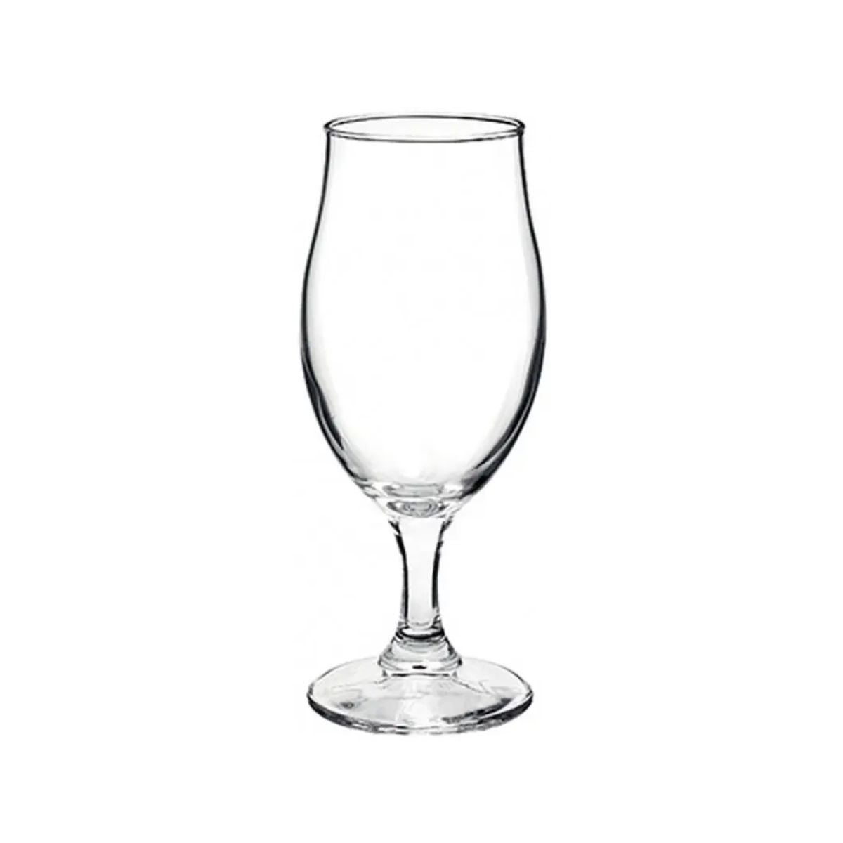 Vorderansicht des Bierglas Executive 26 cl. aus klarem Glas mit gerader Form und leicht verjüngtem Rand.