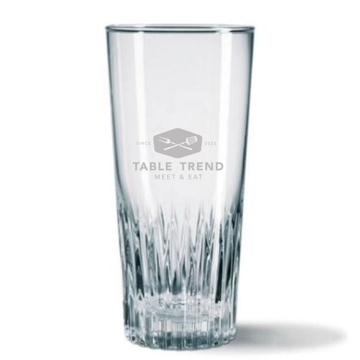 Gravur des TableTrend-Logos auf der Vorderansicht des Bierglas Gaetan 40 cl.