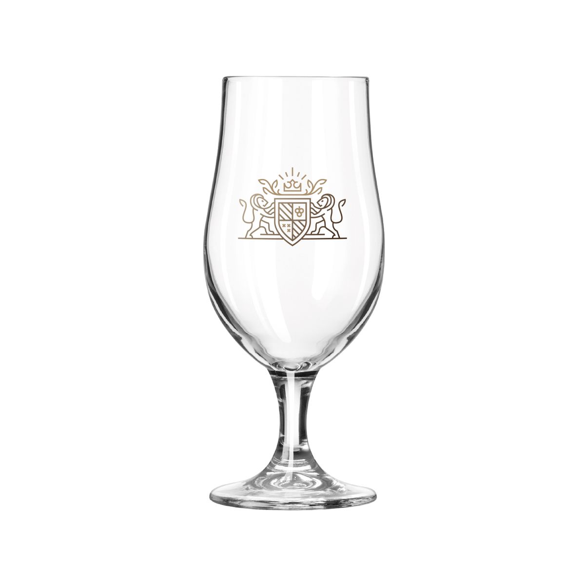 Bierglas Munich 38 cl. mit vollfarbigem CorkColor Logo auf der Vorderseite.