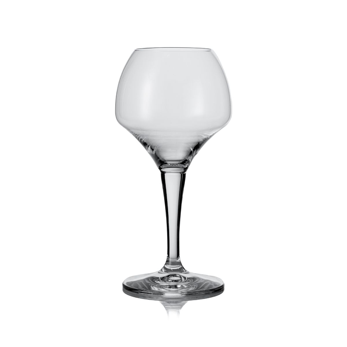Vorderansicht des transparenten Bierglas Norbert 42 cl. mit konischer Form und schmalem Boden.